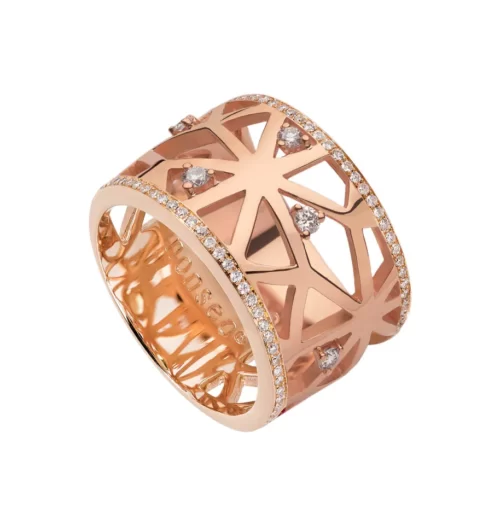 Pink Gold High Dream Diamonds Ring